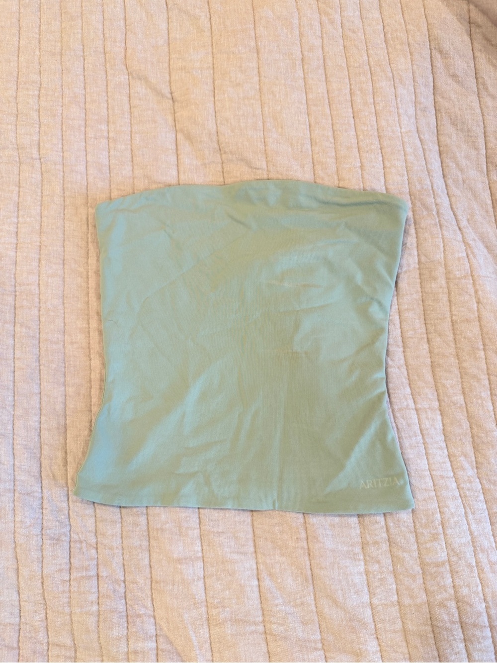 Aritzia Mint Green Strapless Tube Top